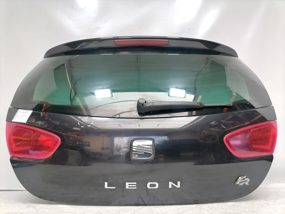 Seat Leon 1P original Heckklappe mit Heckscheibe LZ9Y Phantomschwarz Bj.2012